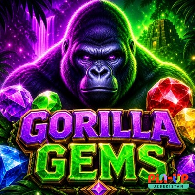 O‘zbekiston uchun slot «Gorilla Gems» — banner ko‘rinishi